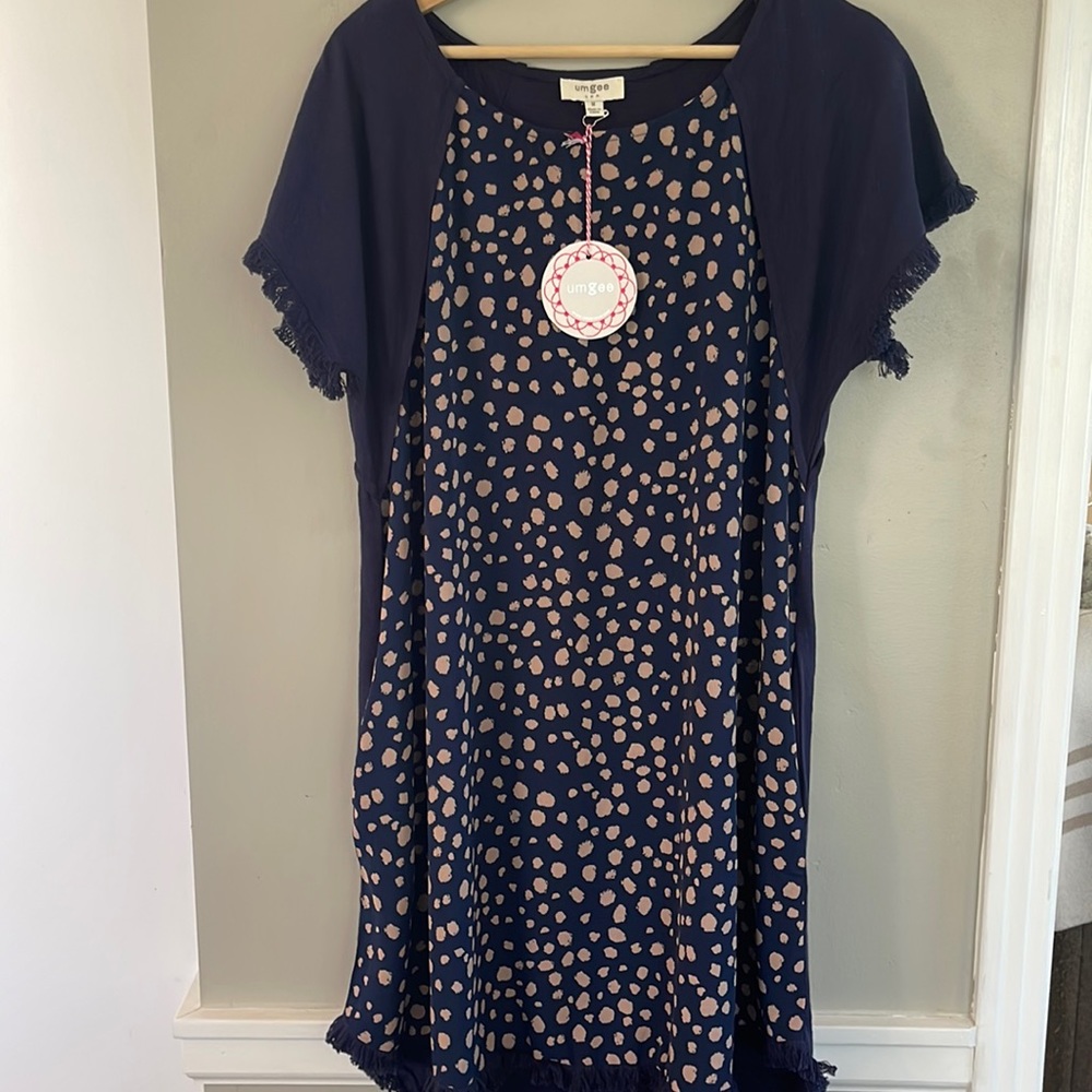 Umgee Leopard Print High Low Dress